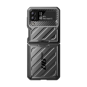Galaxy Z Flip4 Unicorn Beetle PRO Rugged Case with Belt Clip-Black Premium Texture Design