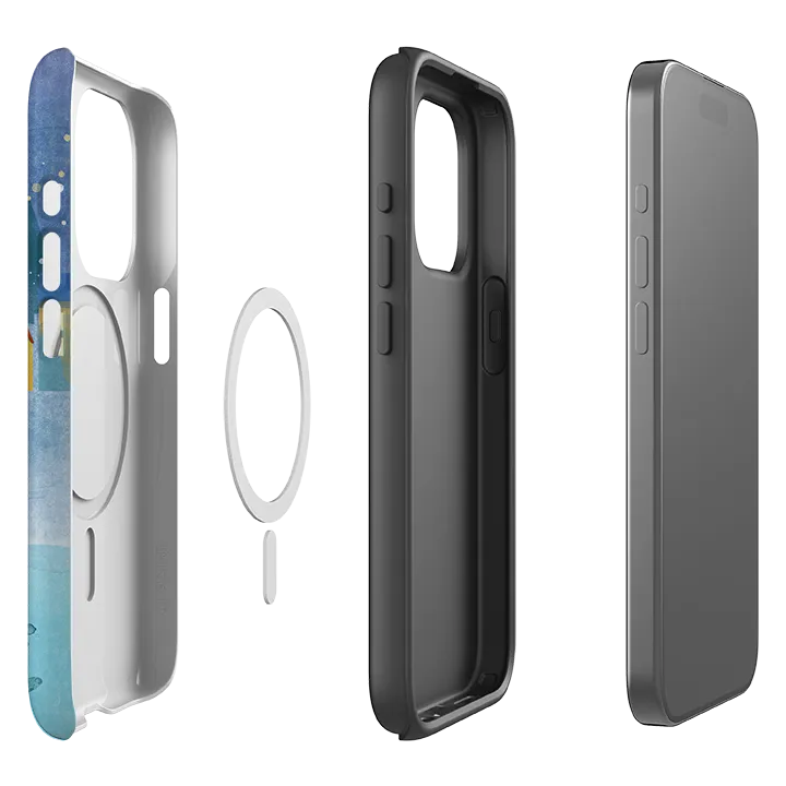 Hybrid Edge Finish Premium Surface iPhone MagSafe Tough Case - Winter Town