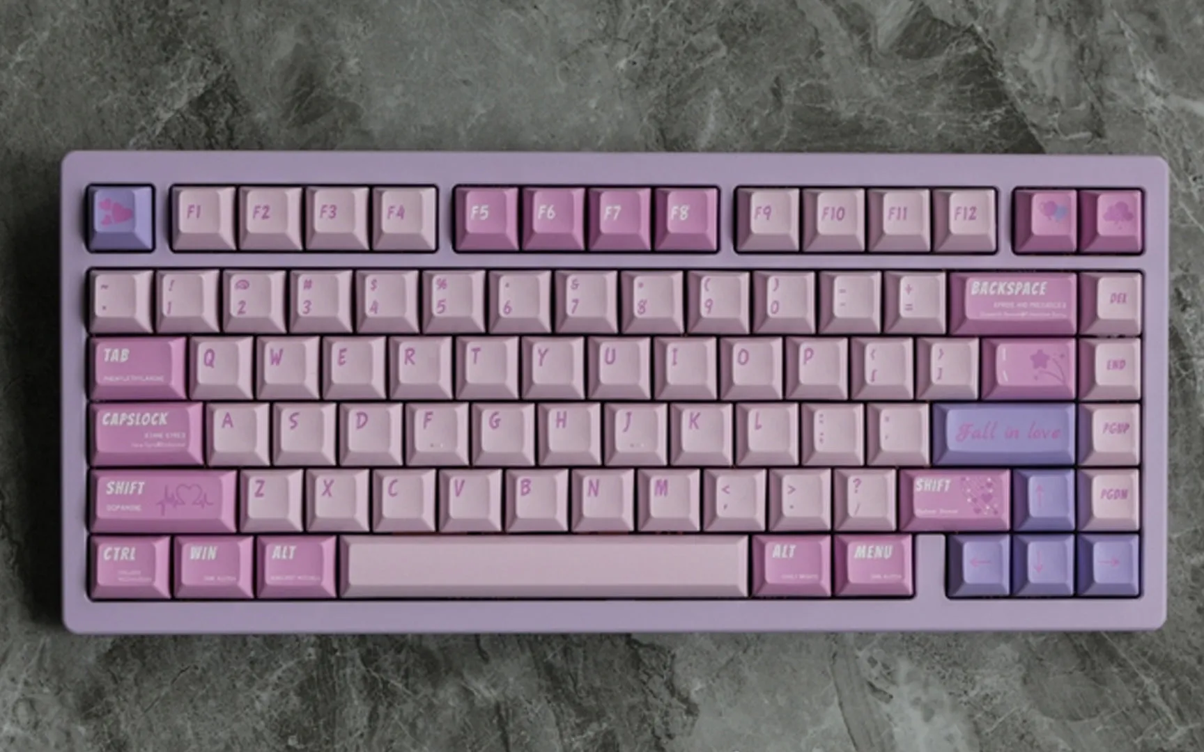 UNIKEYS ROMANTIC CRUSH KEYCAP KCA PROFILE Office Productivity Keyboard