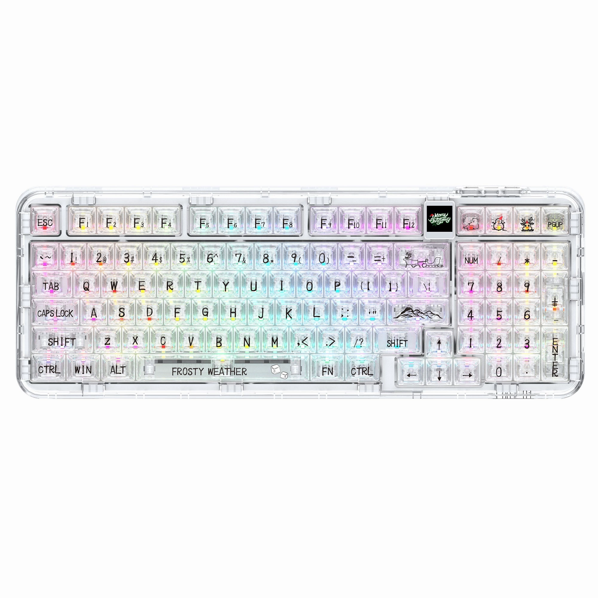 YUNZII CK98 Wireless Hot Swappable OLED Mechanical Keyboard-Math Double-Shot Keycaps User Profiles