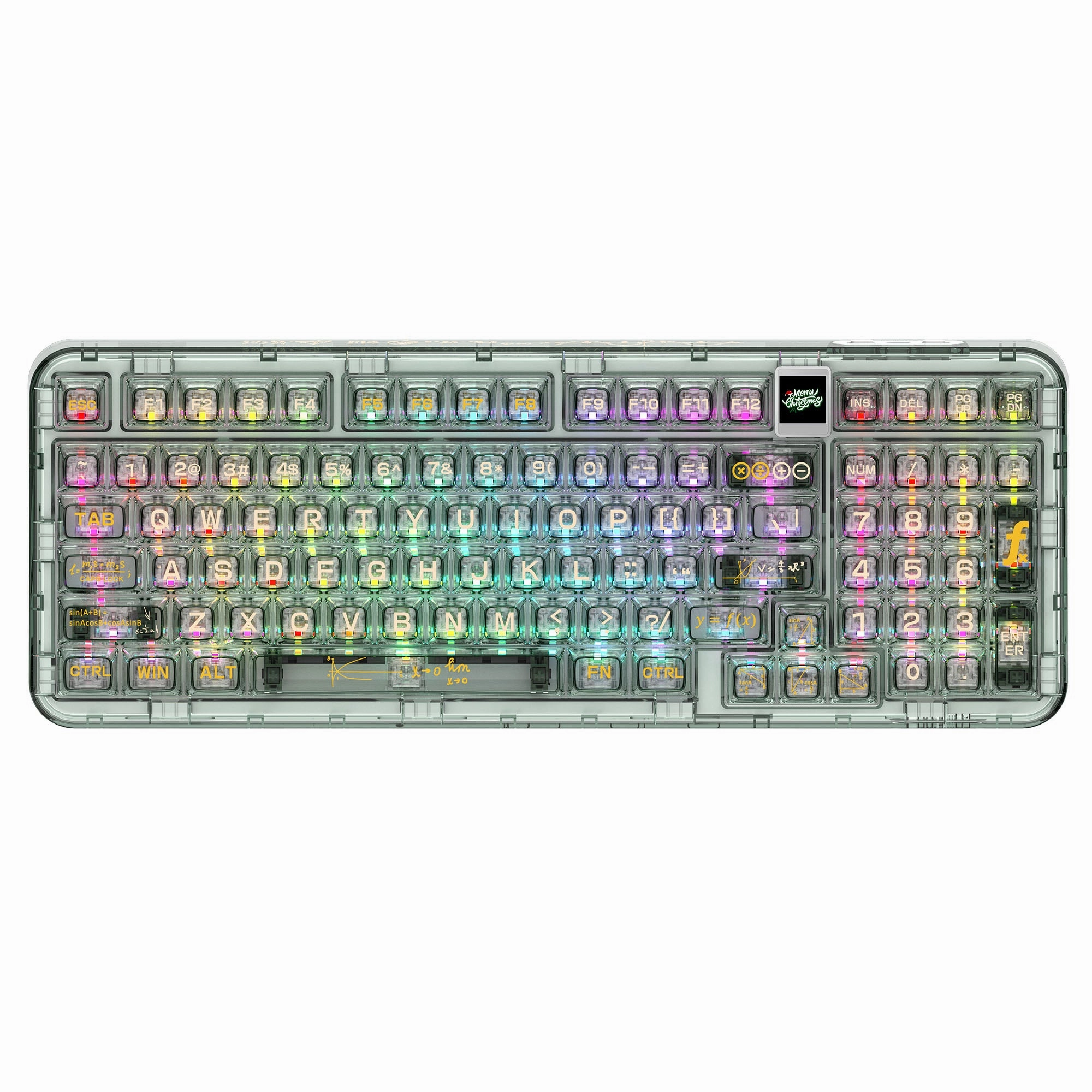 YUNZII CK98 Wireless Hot Swappable OLED Mechanical Keyboard-Math Bluetooth Mechanical 65 Percent Layout Kit