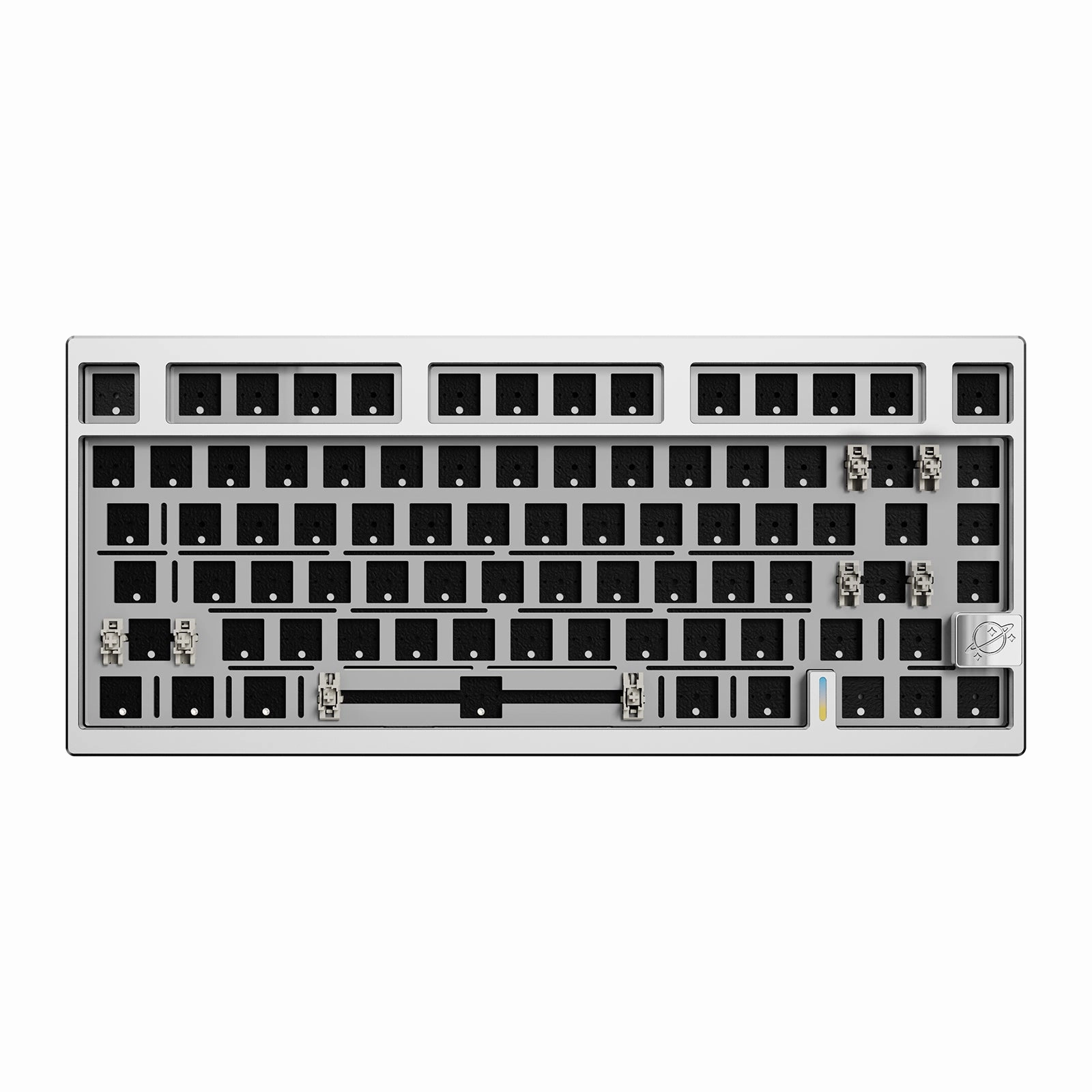 High-Speed Input Soldered PCB Options YUNZII AL75 PRO Aluminum Barebone Mechanical Keyboard Kit