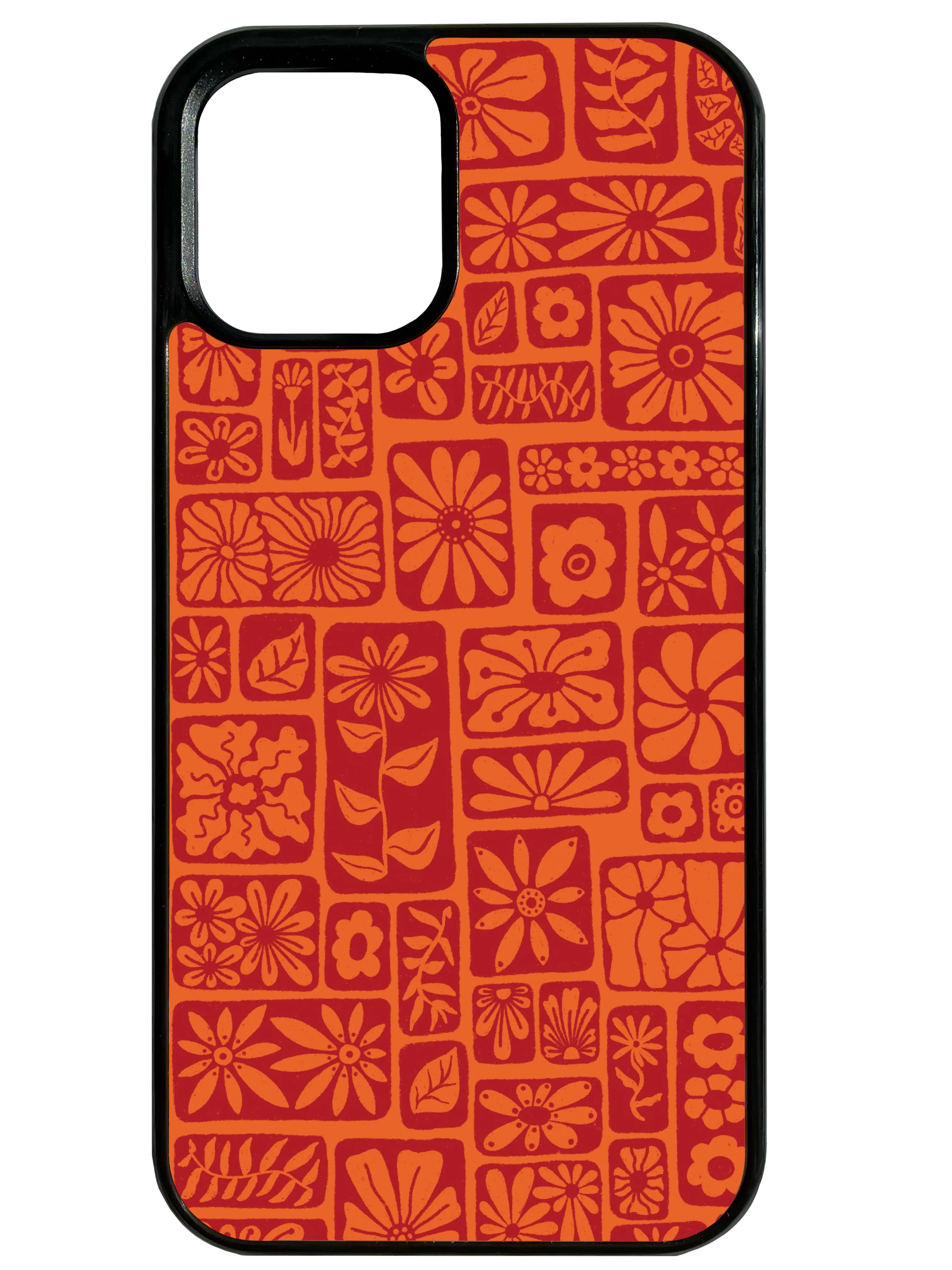 Wildflower in Red and Orange Phone Case Durable Design Scratch Block