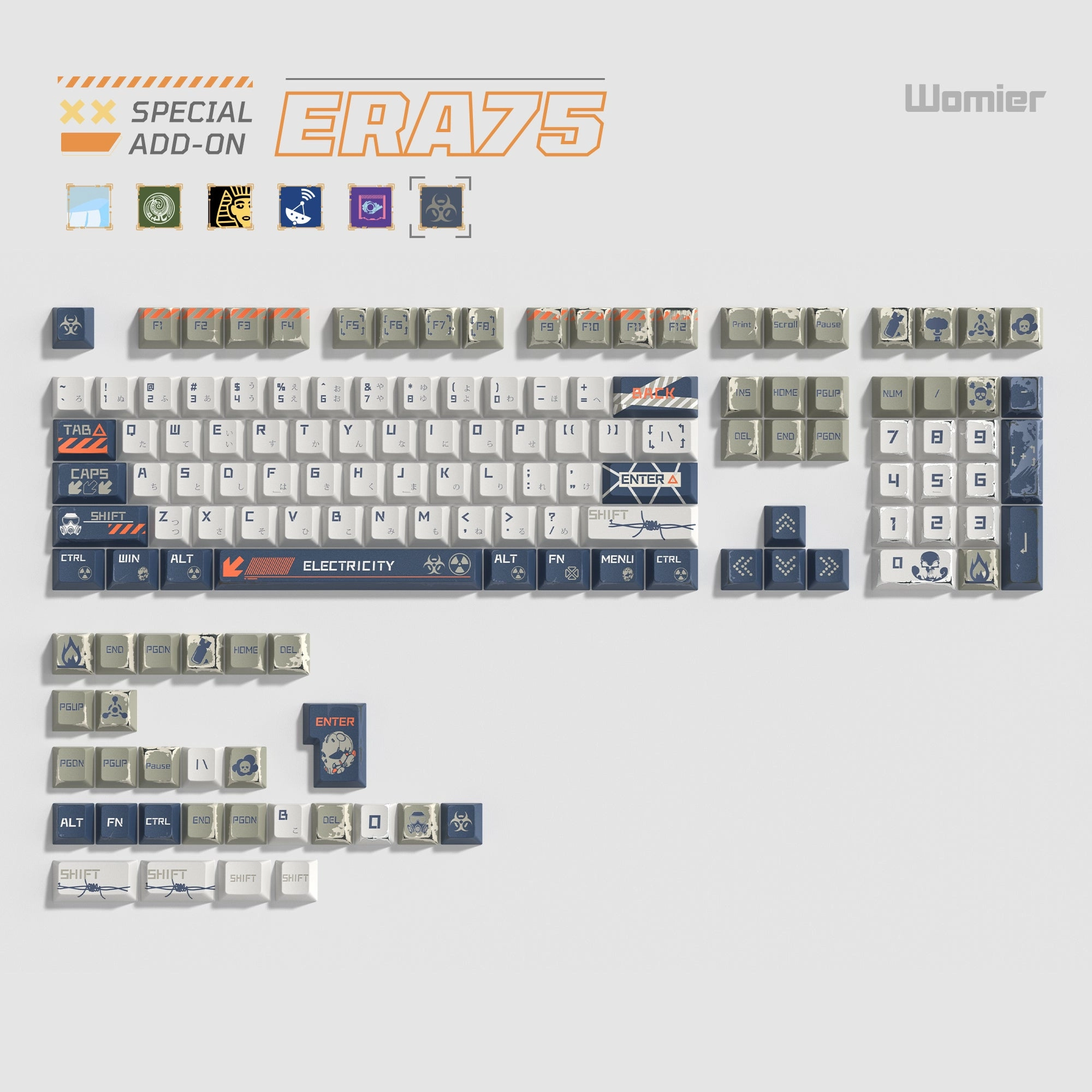 Womier ERA75 75% VIA Support Wireless Aluminum Mechanical Keyboard Switch Feel Options