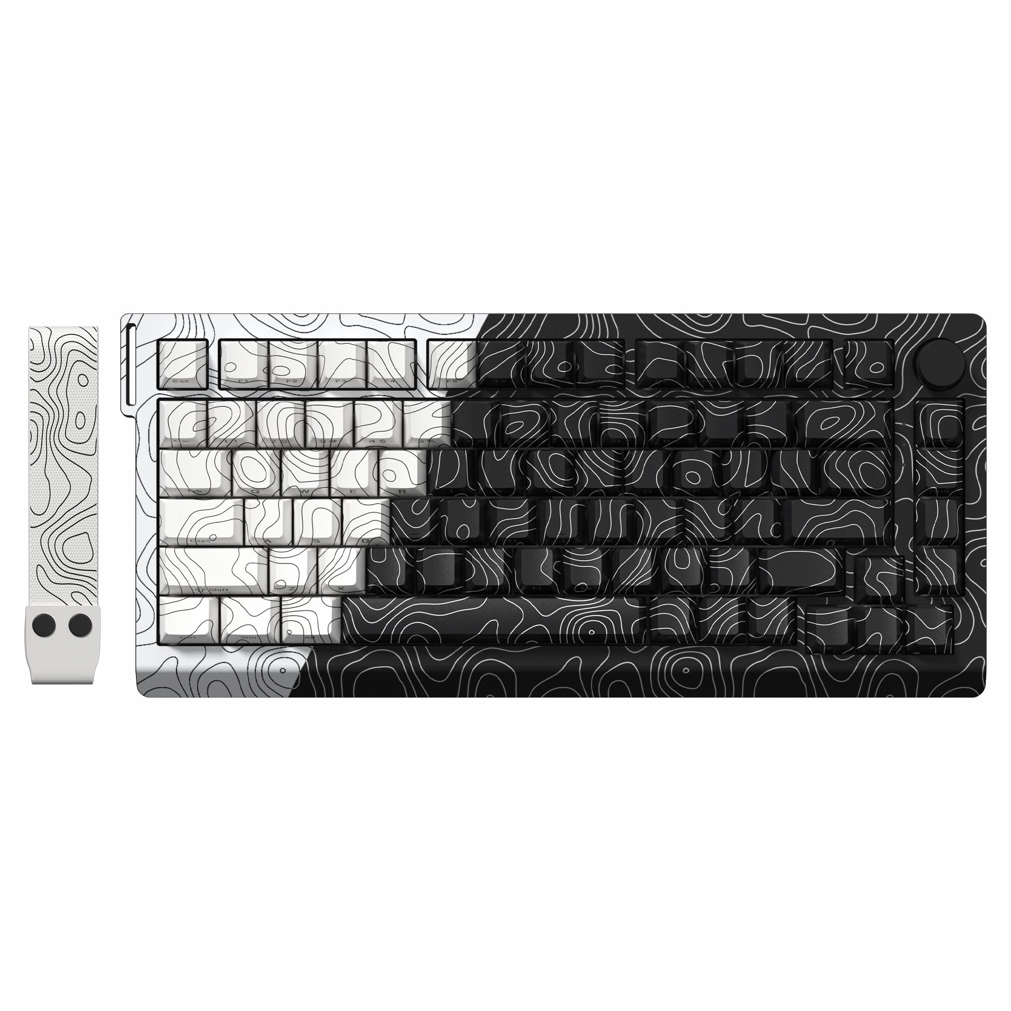 Tenkeyless Layout Setup Womier Q75 75% VIA Support Gasket Mounted Wireless Keyboard with Knob