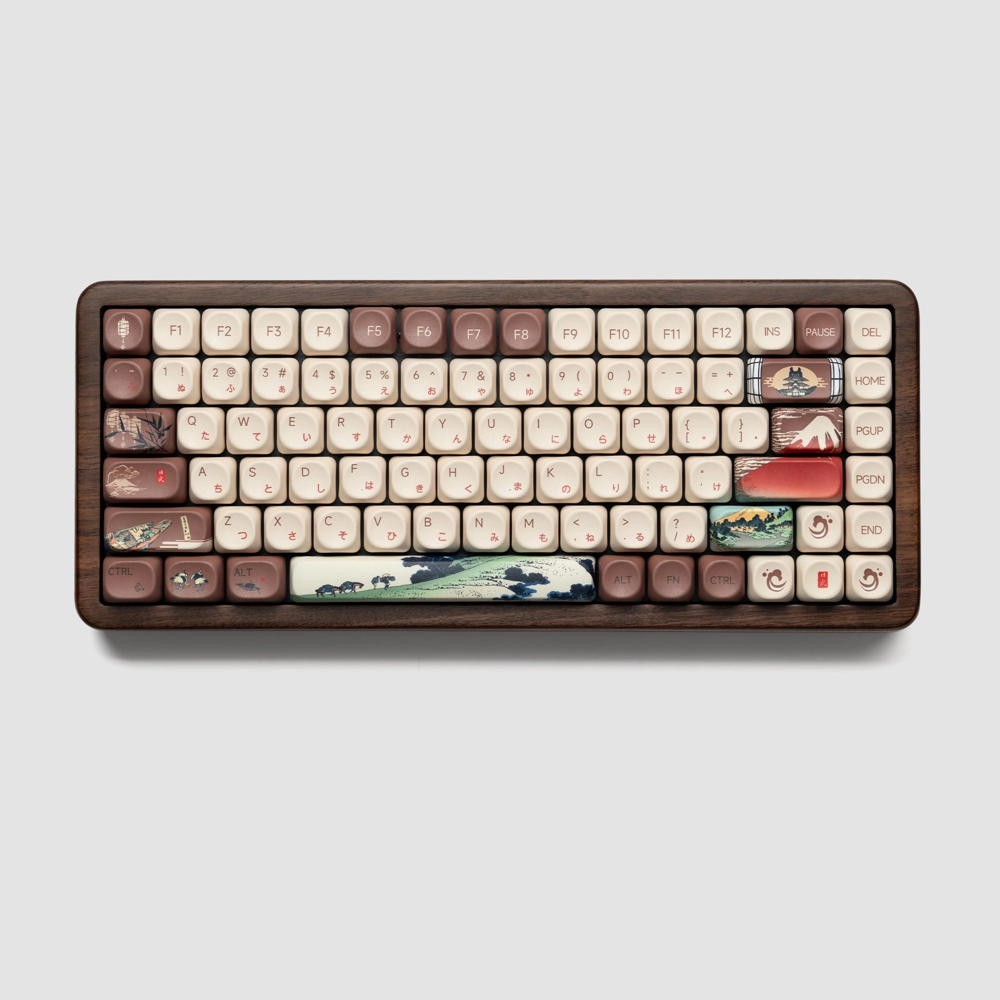 Womier WD75 75% VIA Support Wireless Wooden Keyboard Mechanical Typing Performance Custom Firmware Setup Kit