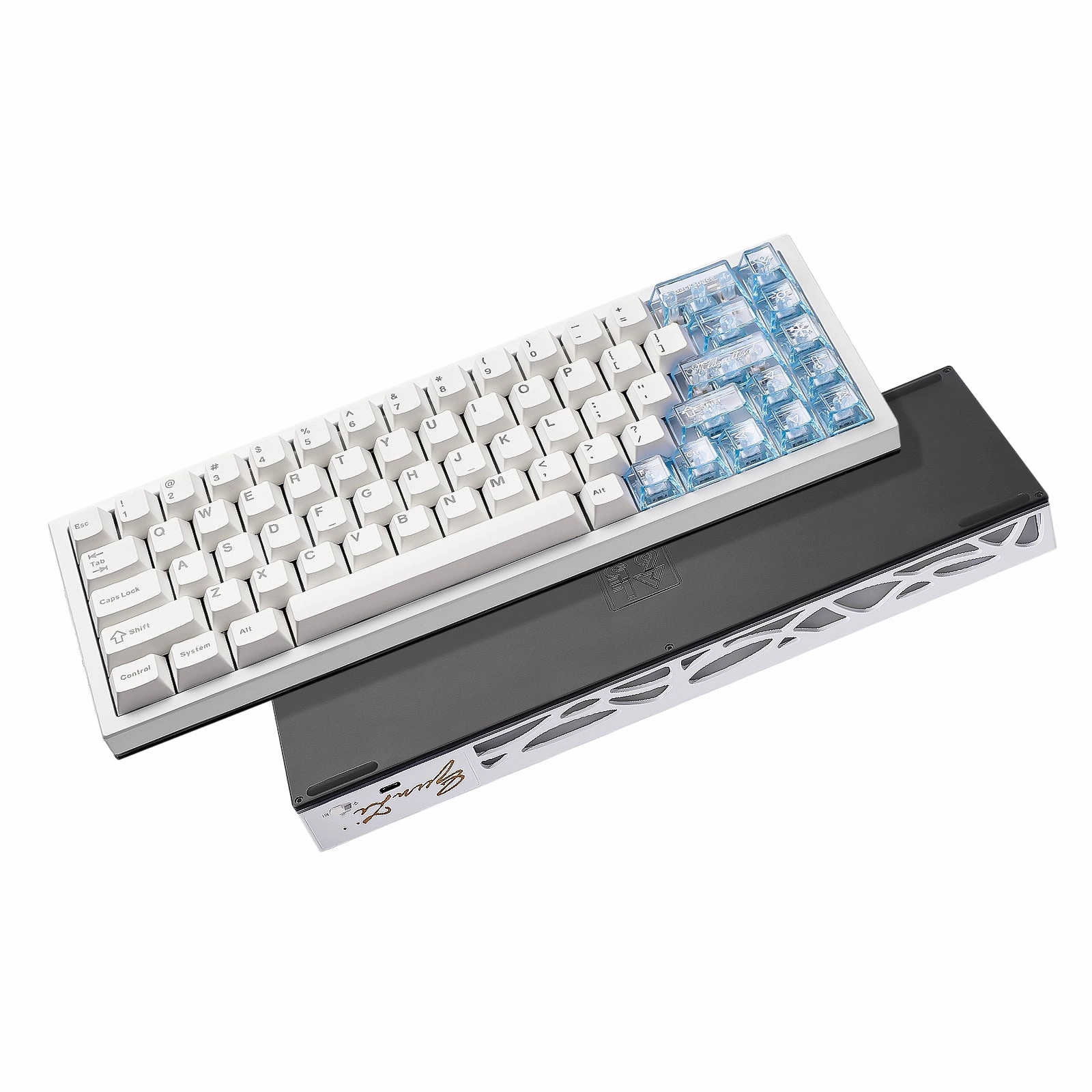 YUNZII AL65 QMK/VIA Custom Hollow Mechanical Keyboard Click Sound