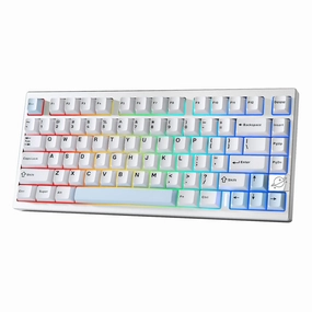 YUNZII AL75 PRO CNC Aluminum Wireless Mechanical Keyboard High-End Typing Setup