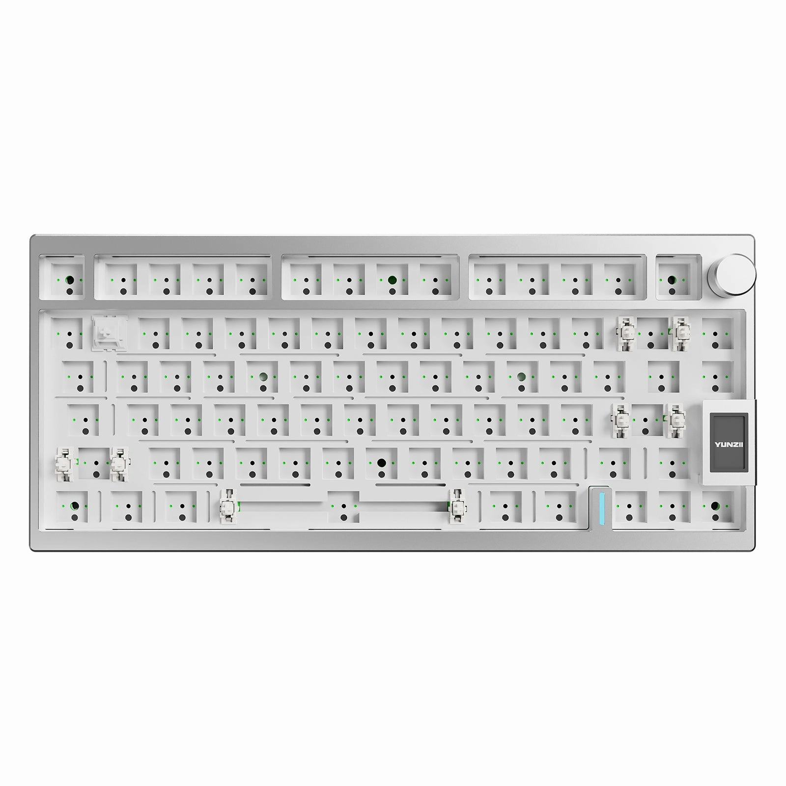 YUNZII AL80 QMK/VIA Knob Aluminum Keyboard Kit Key Stabilizers Gaming accessories