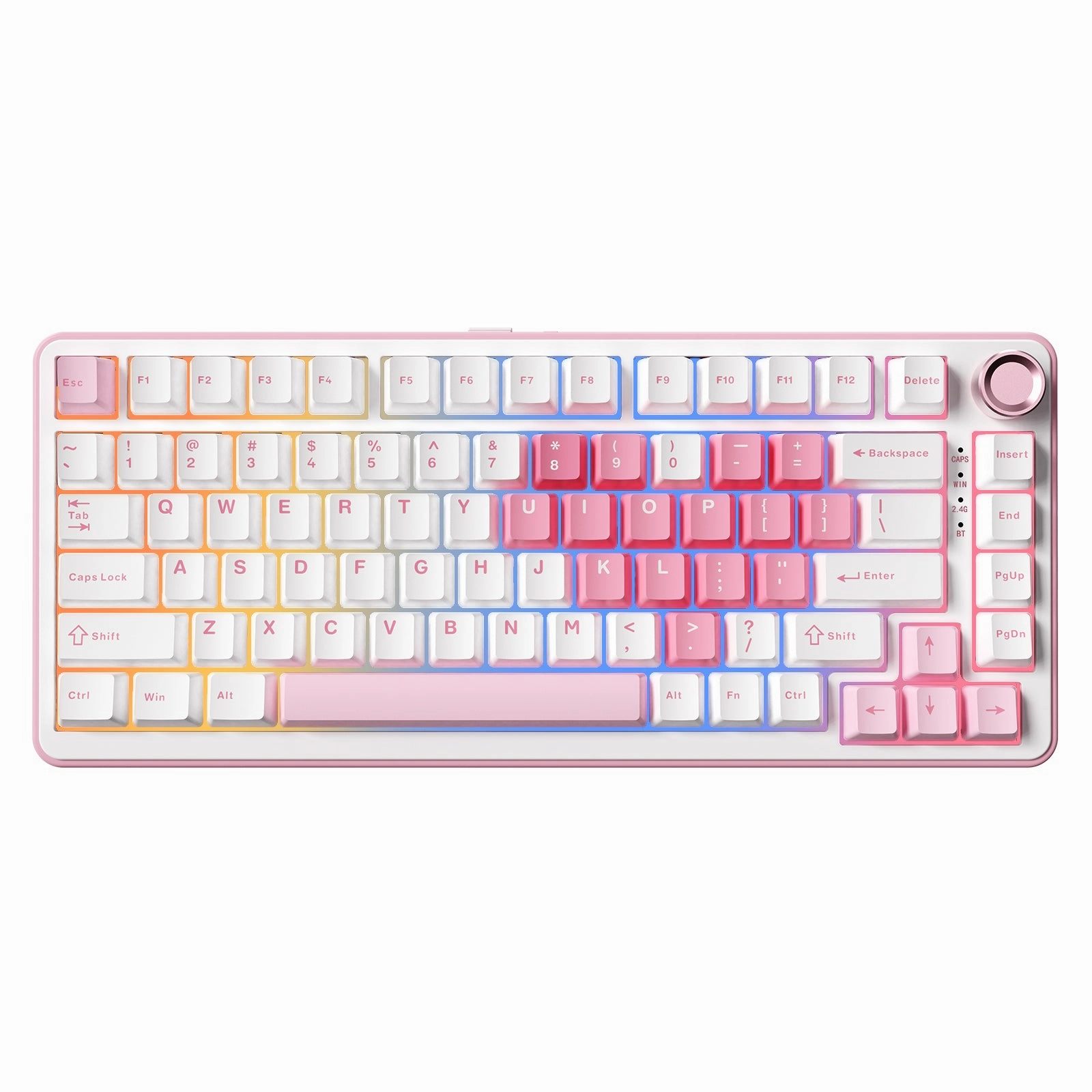 Hot Swap PCB YUNZII B75 Pro White Heart Wireless Mechanical Keyboard