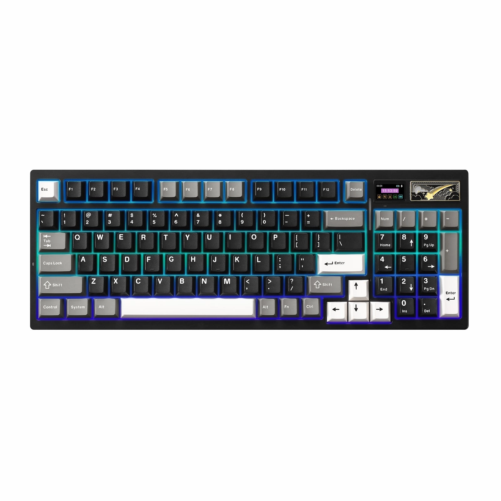 YUNZII IF99 QMK/VIA Full Size LCD Mechanical Keyboard PC Compatible Keyboard