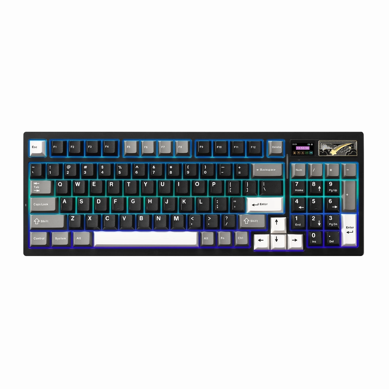 Mechanical Macro Layer Mechanical Build Quality YUNZII IF99 QMK/VIA Full Size LCD Mechanical Keyboard