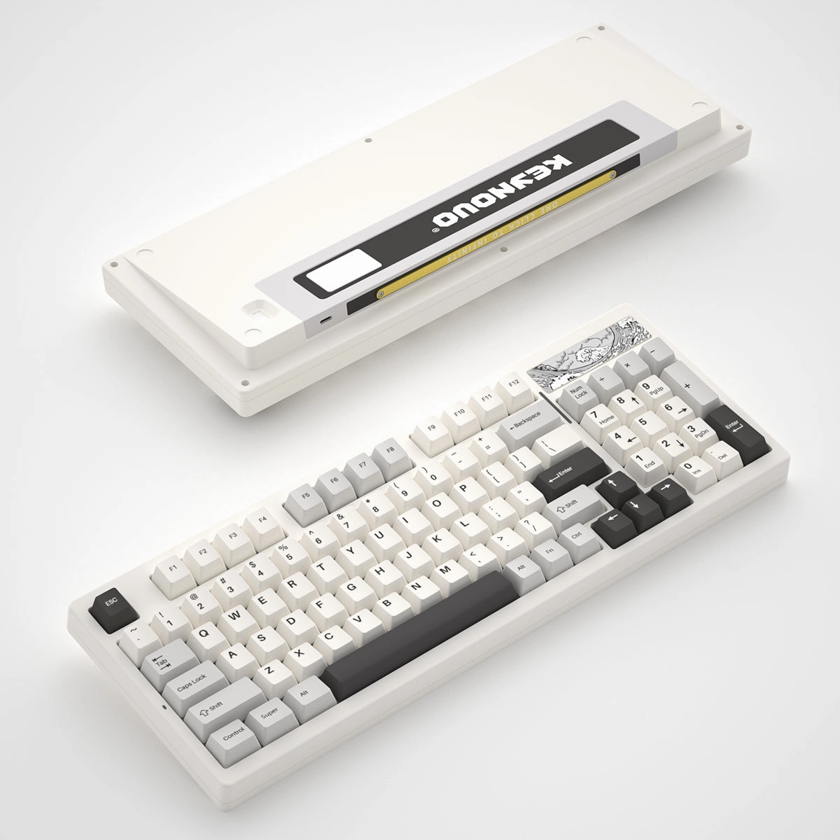 YUNZII Keynovo IF98 Mechanical Keypad Portable Desktop Gaming Setup