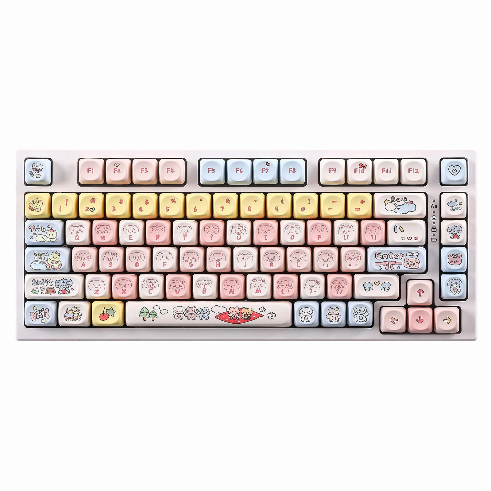 Premium Build Keyboard YUNZII Outing MOA Profile Keycap Set Chroma Sync