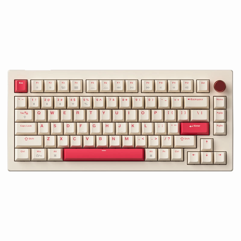 YUNZII x JAMESDONKEY A3 Wireless Gasket Mechanical Keyboard - Rosy Keyboard Modding Mechanical Lighting Control